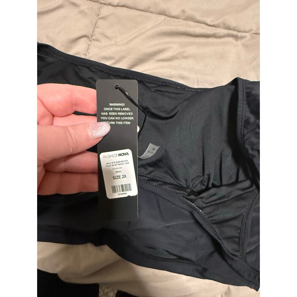 Fashionnova Maui Tank Bikini Top Size 2X- NWT! - Picture 4 of 4